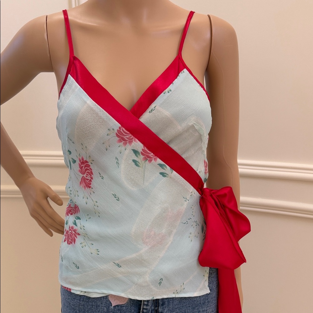 Silk Wrap Camisole top - Picture 2 of 7